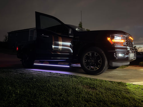 Automatic Electric Power Side Steps with Dynamic LED Lighting